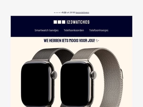 📣 Nieuw: stijlvolle milanese bandjes voor jouw Apple Watch!