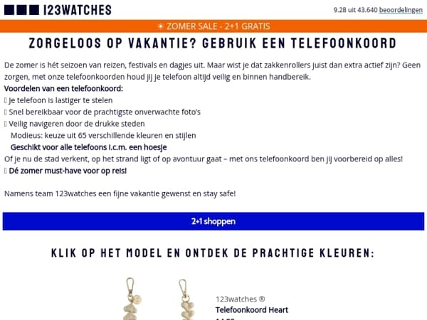 👮🏻‍♂️ Voorkom diefstal en bescherm je telefoon met onze telefoonkoorden.