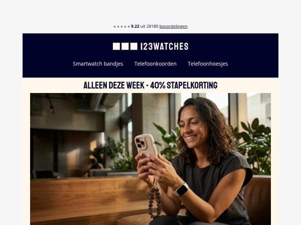 🚨 Mega stapelkorting - 40% korting op alles!