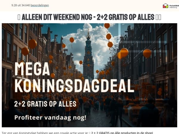 ⏰ ALLEEN DIT WEEKEND NOG...