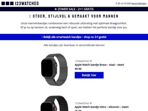 ⌚ Nieuw: onze collectie stoere mannenbandjes