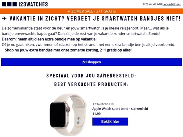 Wat als je bandje kapot gaat op vakantie ? 😬