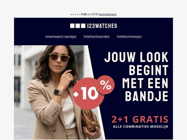 Extra 10% korting bovenop onze 2+1 gratis actie 😱