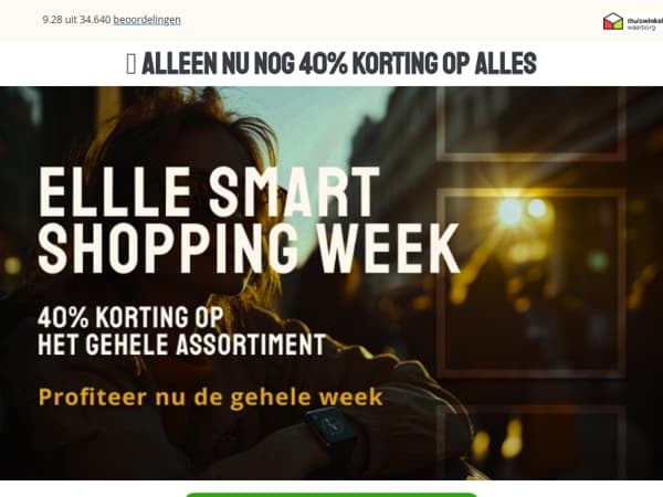 ⏳ ALLEEN NU NOG 40% KORTING OP ALLES
