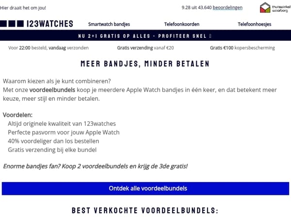 🔥 Mega korting op Apple Watch - 40% op alle voordeelbundels!