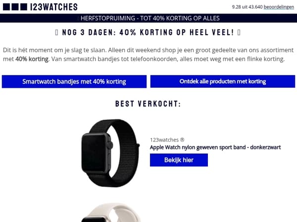 ⏰ Nog 3 dagen: 40% korting op heel veel!