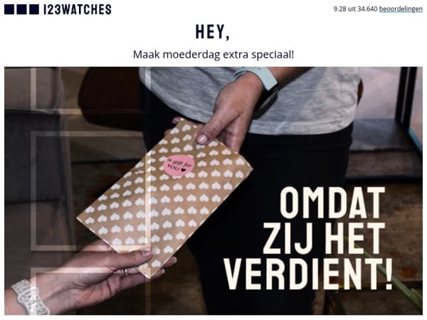 💖 MOEDERDAG - 20% korting + gratis cadeau!