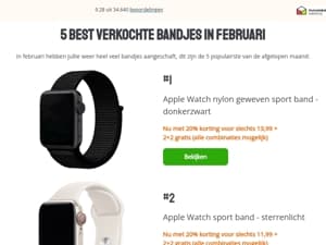 🔥 ontdek de 5 best verkochte bandjes in februari