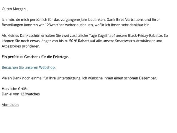 Ich habe eine kleine Überraschung für Sie, 