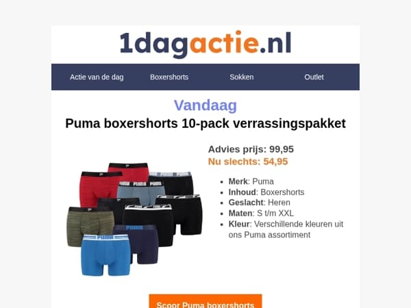 🔥 Vandaag: 10x Puma boxers voor maar €54,95 (van €99,95)
