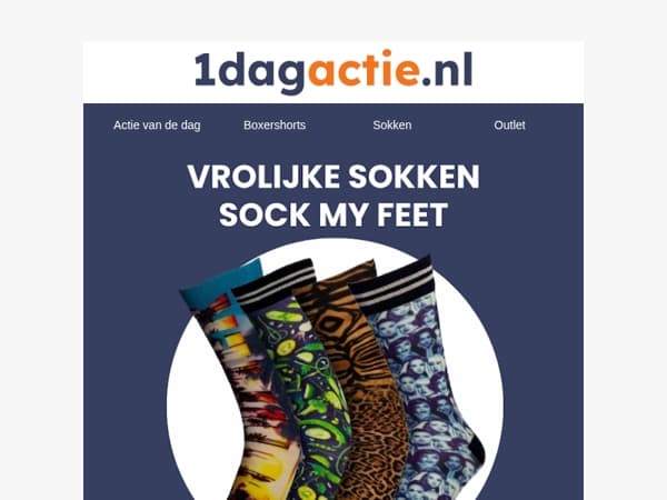 6 Paar vrolijke & grappige sokken voor maar €19,95!🧡⏰