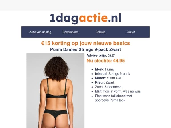 Je mist €15 korting als je deze overslaat…⏰