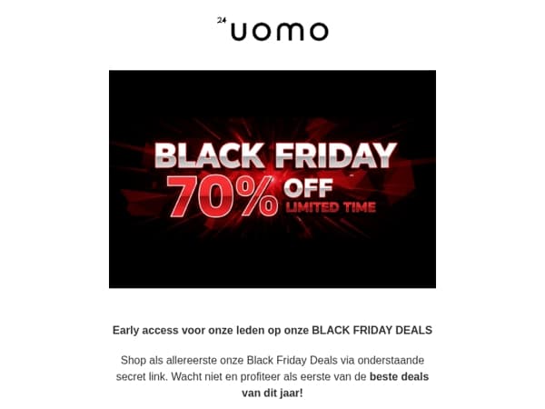 🚨EARLY ACCESS: BLACK FRIDAY IS NU LIVE!🚨