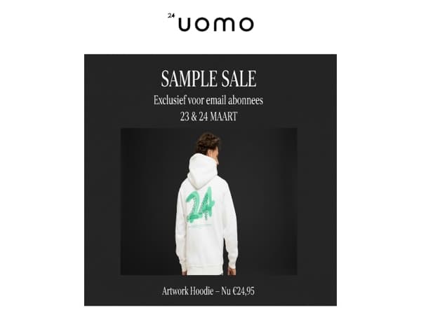 🔥 Exclusieve Sample Sale – Tot 70% korting