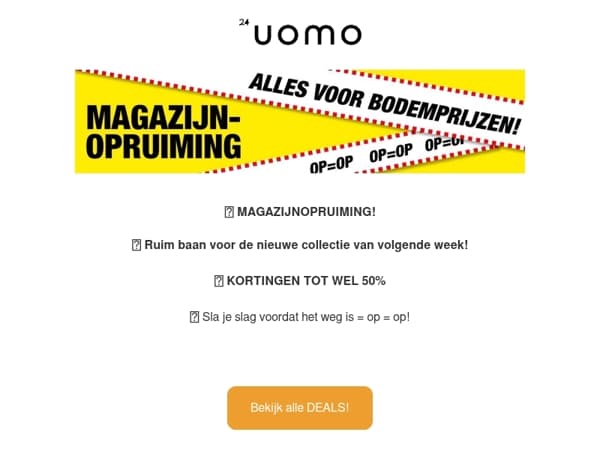 🏷️ MAGAZIJNOPRUIMING!