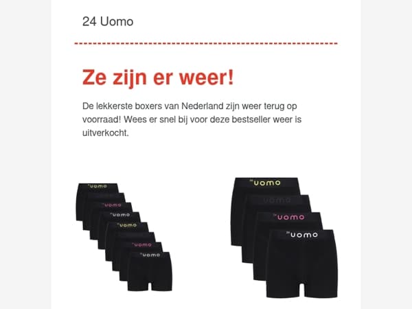 🚨Boxers zijn weer op voorraad!🚨