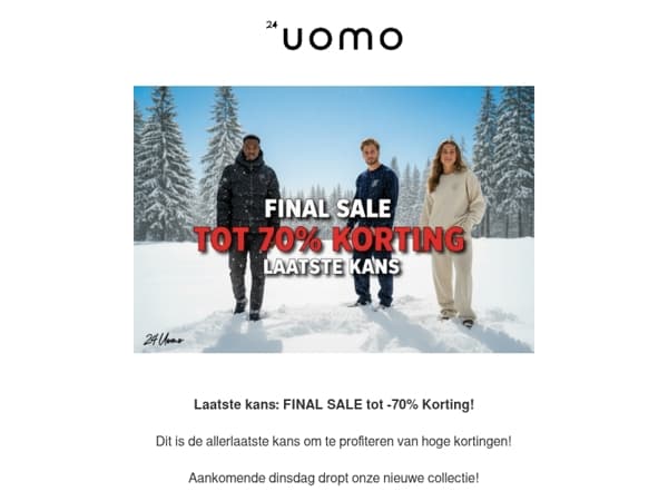 🚨FINAL SALE: Allerlaatste kans op korting!🚨