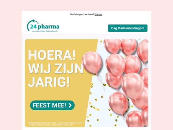 🎁Onze verjaardag = jouw cadeau!🎁
