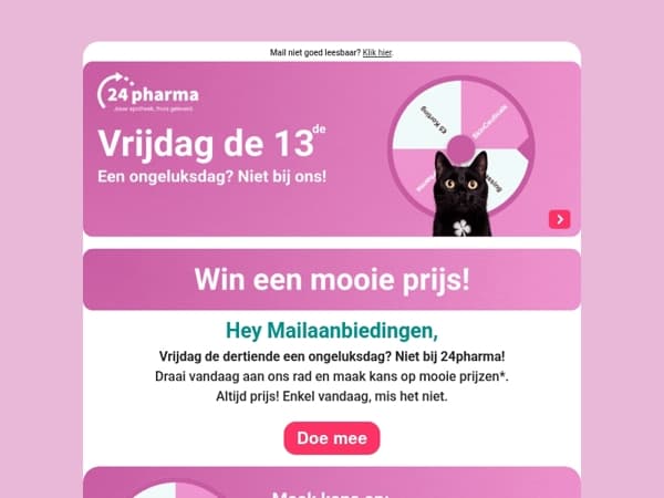 🎁Draai aan ons rad en win een prijs!