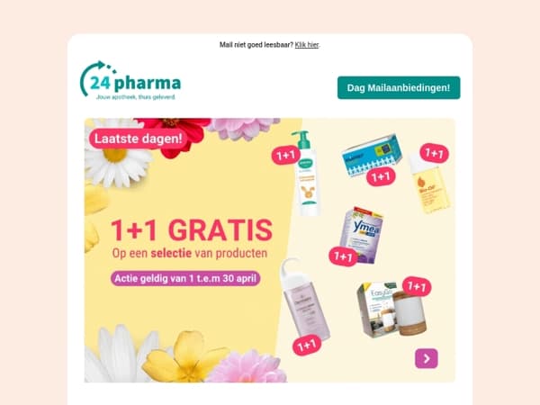 Laatste kans! 🌸 1+1 LENTEDEALS 🌸