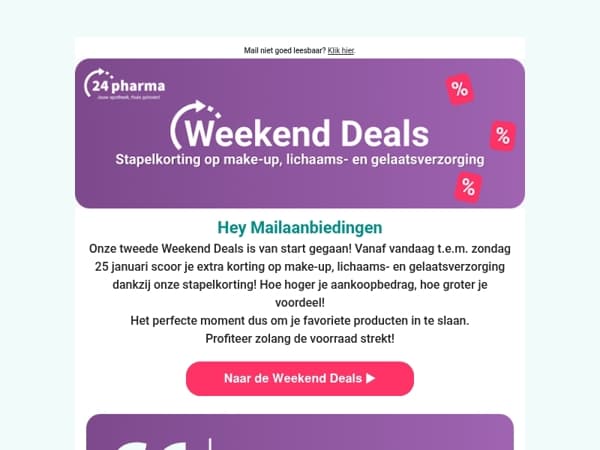 Scoor stapelkorting tijdens onze Weekend Deals! 🤩