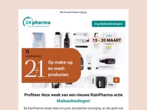 🚨 2+1 op RainPharma make-up en wash ⚫🤍
