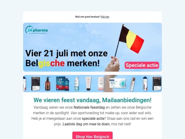 Mailaanbiedingen, shop Belgisch vandaag 🖤💛❤️