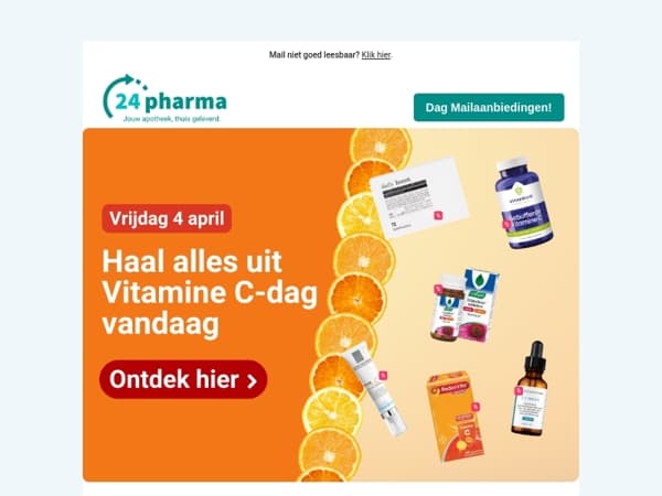 Mailaanbiedingen, boost je huid met vitamine C 🍊