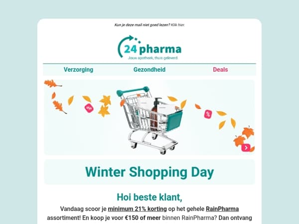 21% korting op RainPharma + Cadeau t.w.v. €89.95! 😍