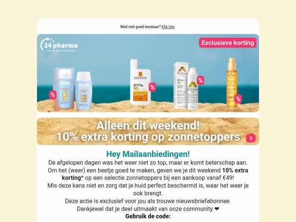 10% extra korting, speciaal voor jou! 🤩