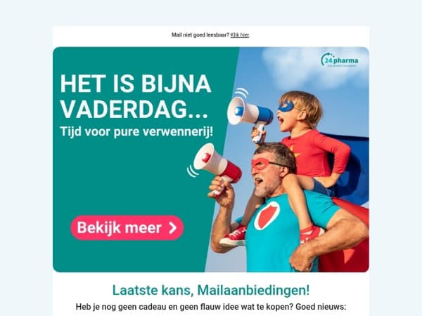 Hey Mailaanbiedingen nog geen cadeau voor Vaderdag?