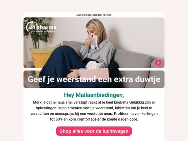 Verkouden of keelpijn? Wij helpen je! 💚