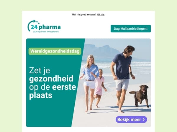 Mailaanbiedingen, vier met ons wereldgezondheidsdag! 🌎