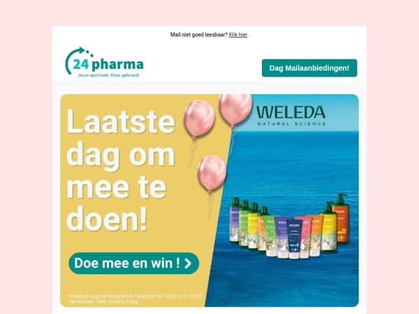 Hey Mailaanbiedingen, mis onze giveaway niet! 🎁