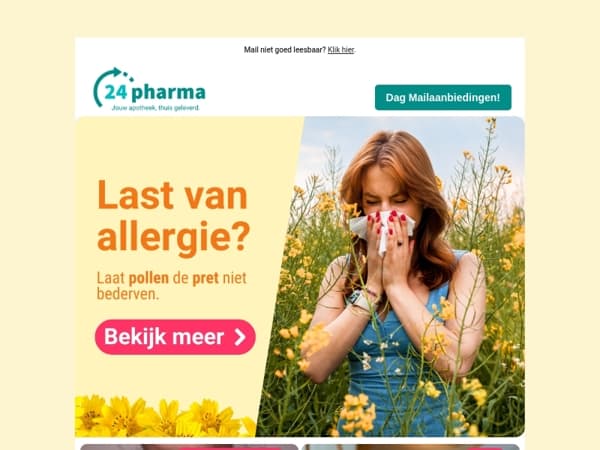 Heb jij last van allergieën, Mailaanbiedingen? 🤧