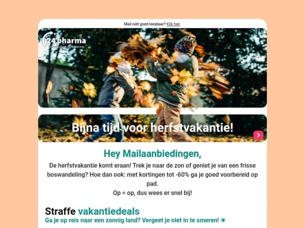Ga met onze deals de herfstvakantie in 🏃🍂