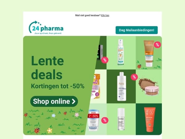 Er zijn nieuwe lente deals, tot -60% korting!🌷