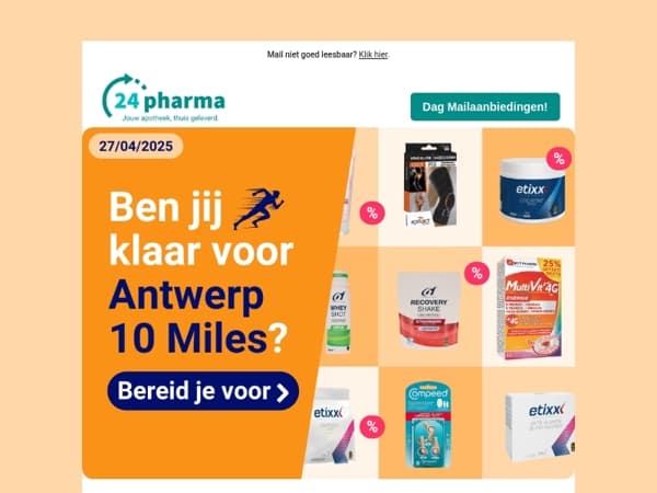 Heb je alles al in huis voor de Antwerp 10 miles? 🏃