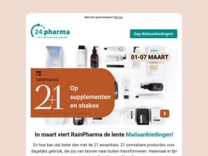 🚨 2+1 op RainPharma shakes en supplementen ⚫🤍