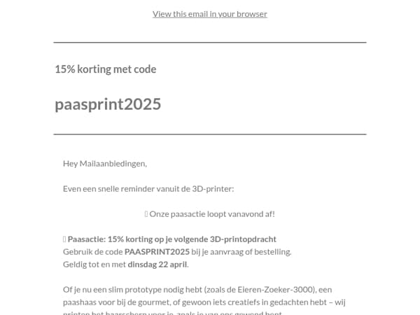 Laat je paasvoordeel niet smelten! 🐣⏳