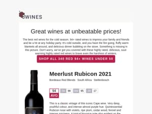 94+ Points Red Wines under 50 🍷