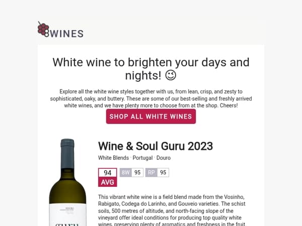 Bestselling and Top Rated White Wines 🌞
