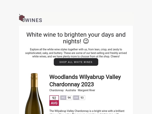 Bestselling and Top Rated White Wines 🌞