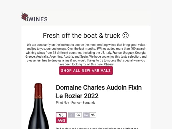 🍷New Wine Arrivals 💥