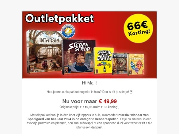 Nog niet gescoord? 5 spellen voor € 49,99 🎲