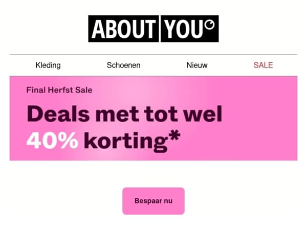 Laatste kans: Deals met tot wel 40% korting