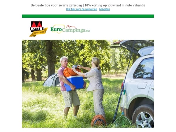 Download de gratis kampeerpaklijst
