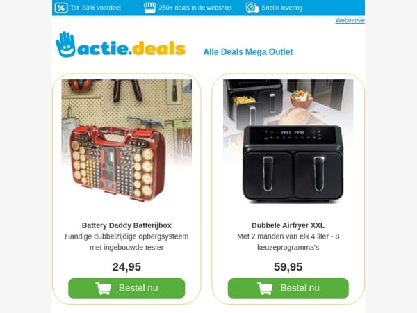 🔥 Dit zijn de 10 populairste deals – Mis ze niet!