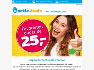 🎉 Grote Deals, Kleine Prijzen! Nu voor € 25,- of minder!