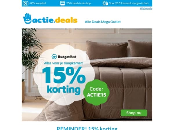 Laatste kans!🔥 15% korting